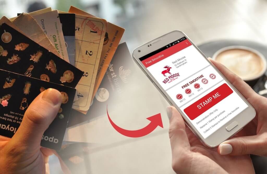 paper punch cards vs digital loyalty app