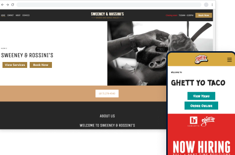 Screenshot of Fisherman website optimized for desktop and mobile