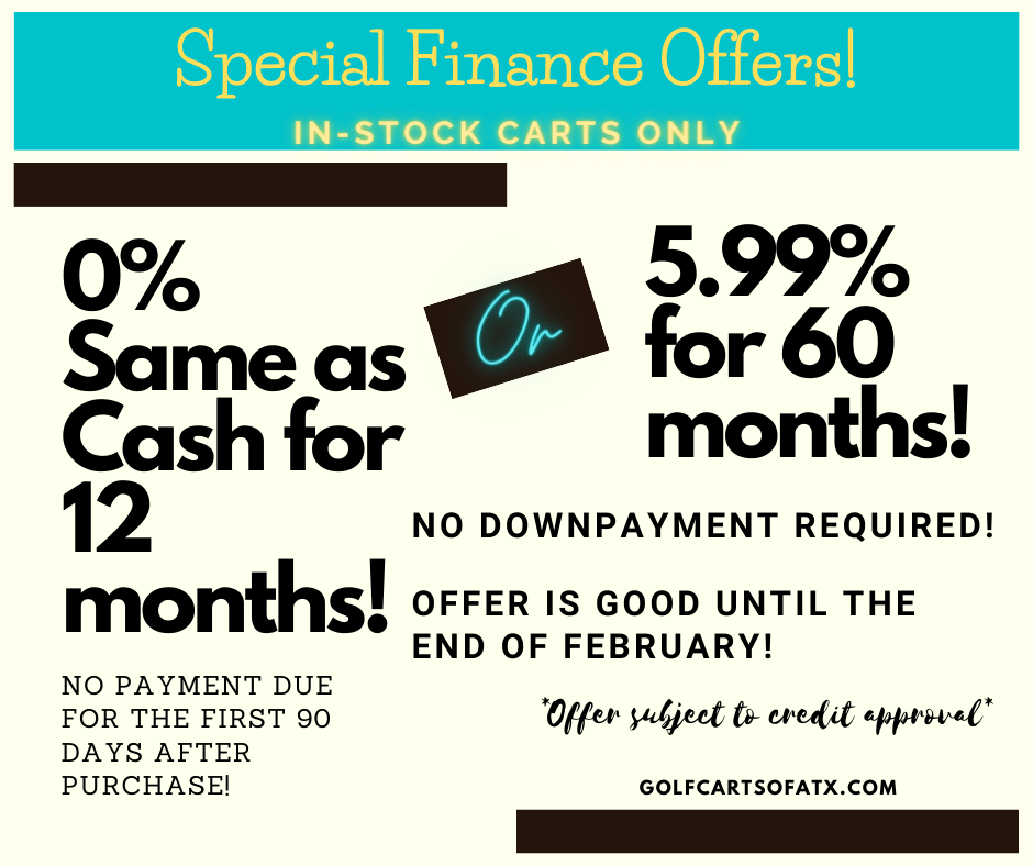 Financing Options Golf Carts of ATX Electric Golf Cart