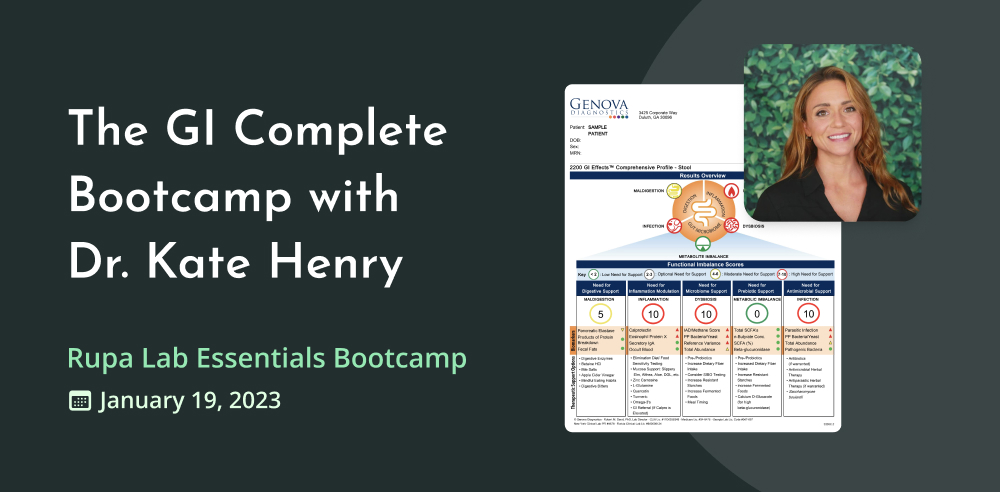 The Genova GI Effects® Bootcamp with Dr. Kate Henry