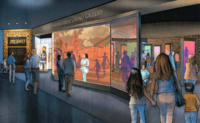 A rendering of the entrance to the Gallery.