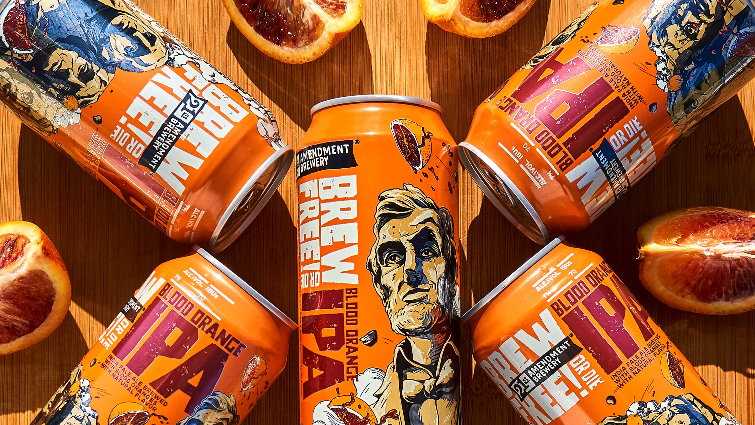 Brew Free! or Die Blood Orange IPA India Pale Ale brewed with Blood
