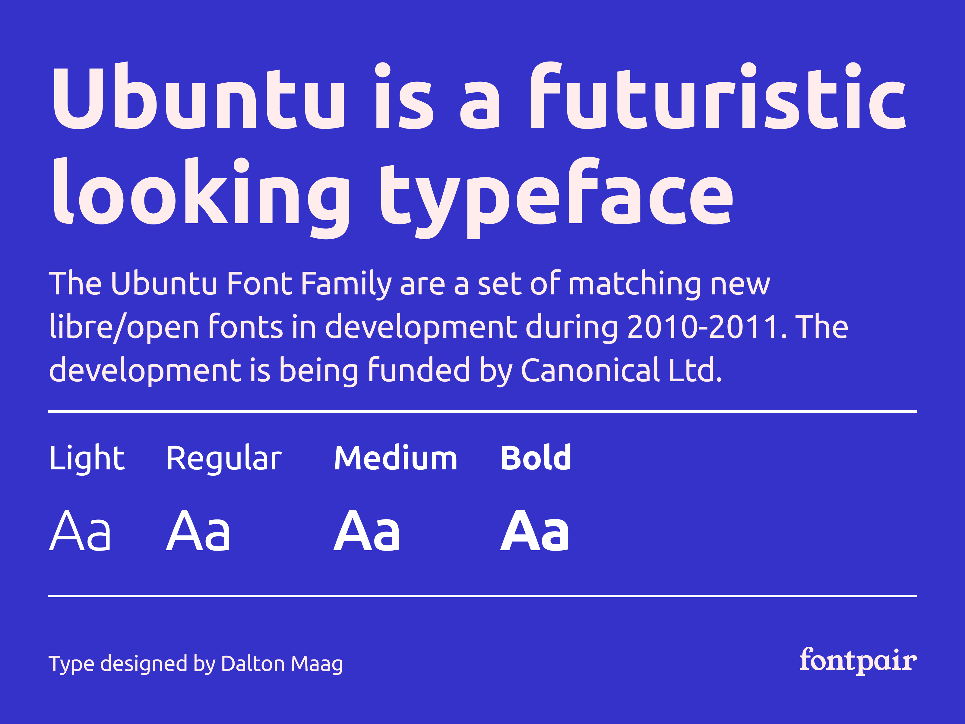 Ubuntu - Free Sans-Serif Font - Fontpair