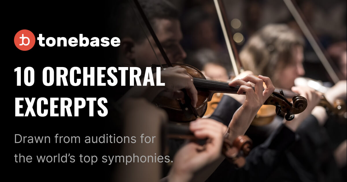 Free PDF 10 Orchestral Excerpts for Violin tonebase Violin