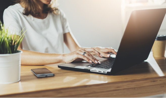 CountingWorks User working at Desk