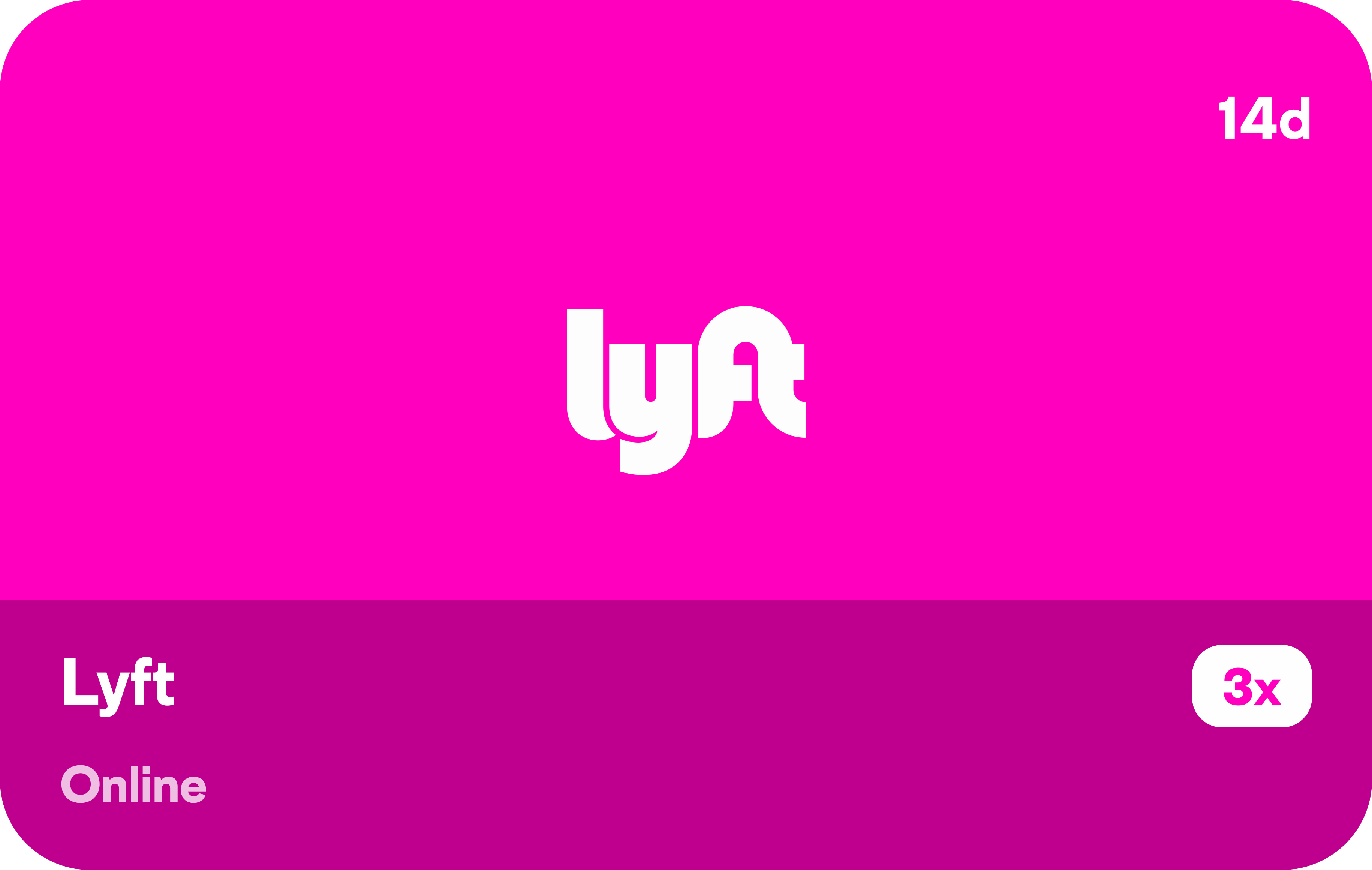 A reward bonus from Lyft
