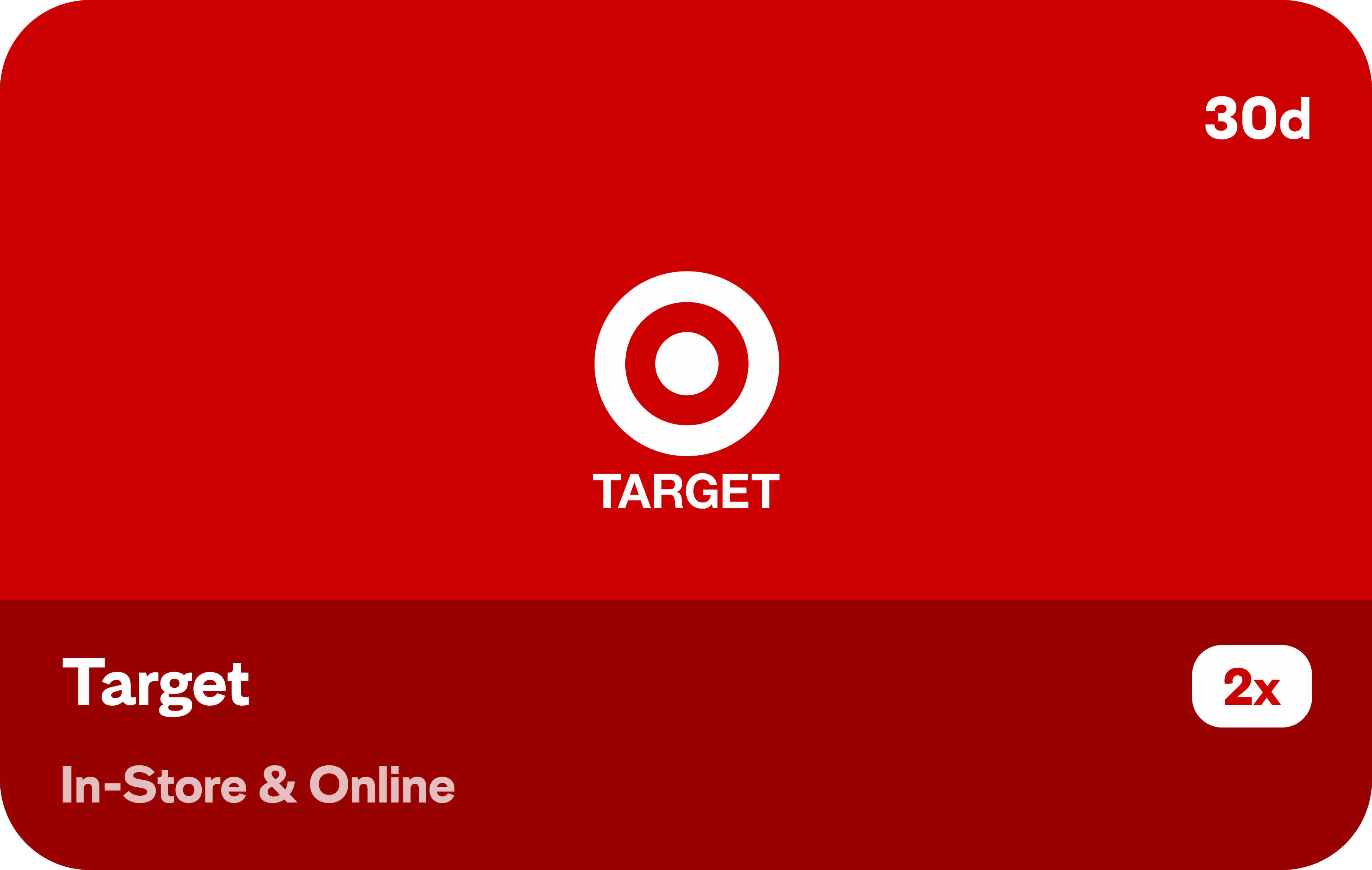 A reward bonus from Target