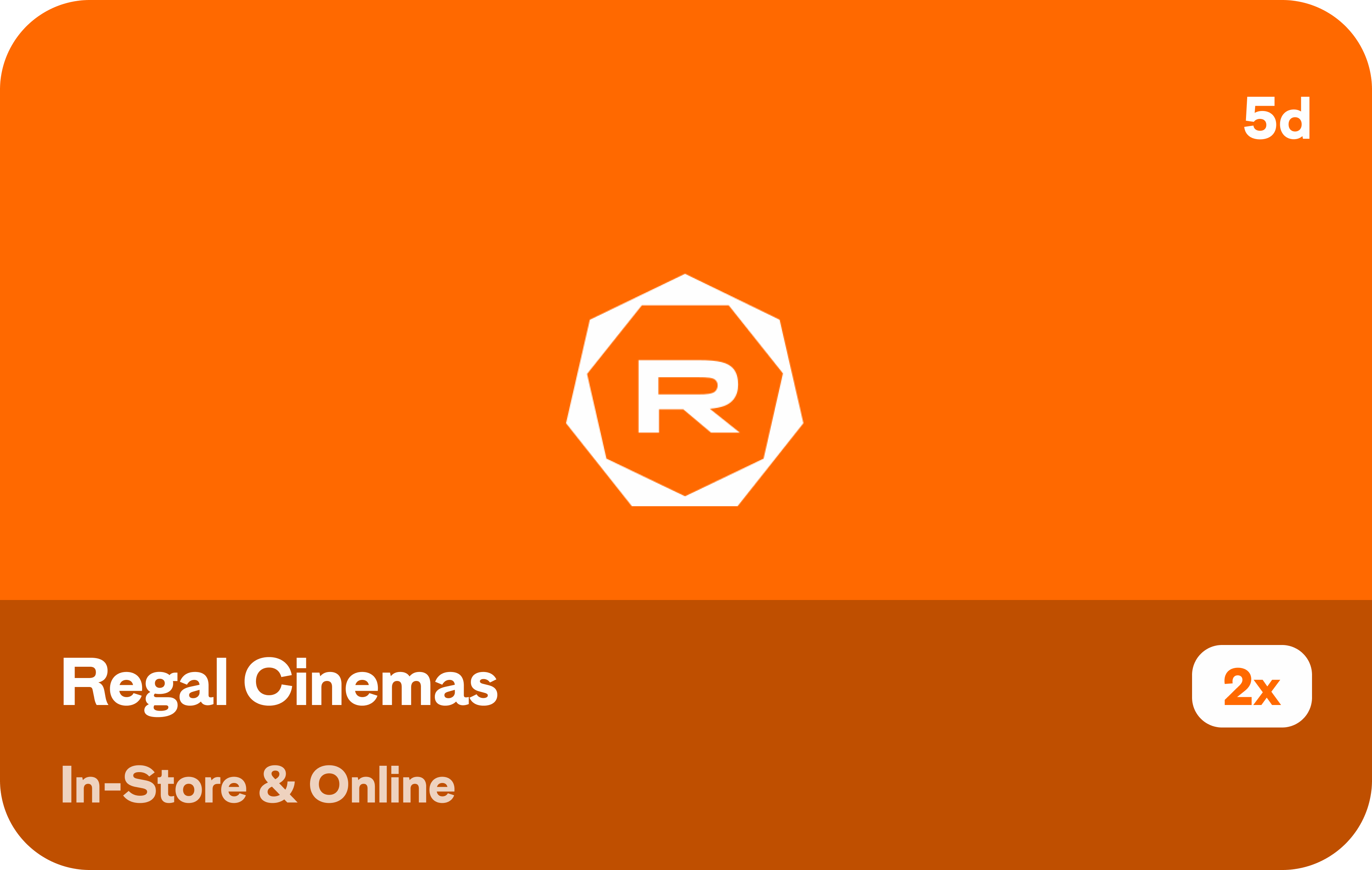 A reward bonus from Regal Cinemas
