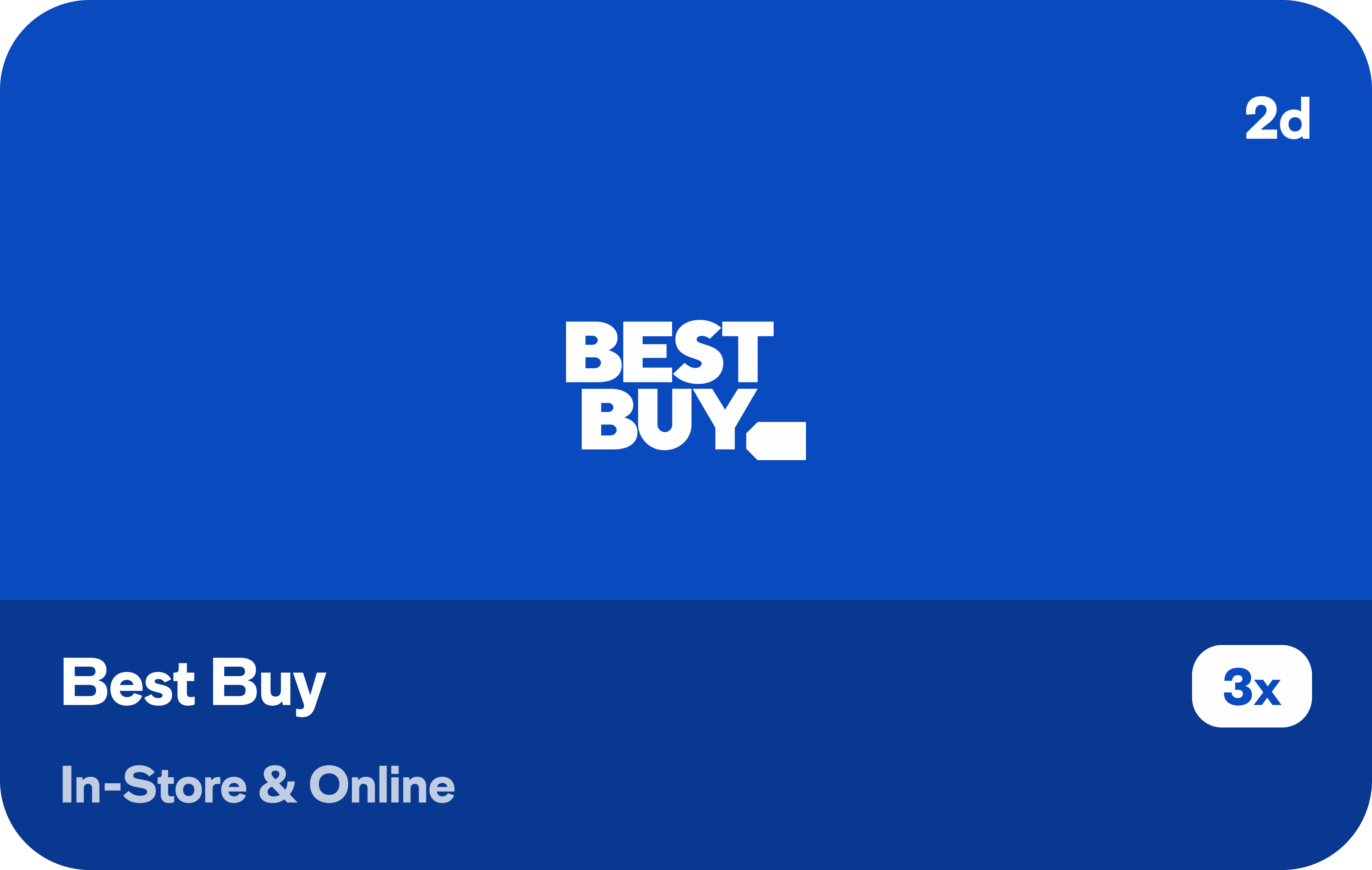 A reward bonus from Best Buy