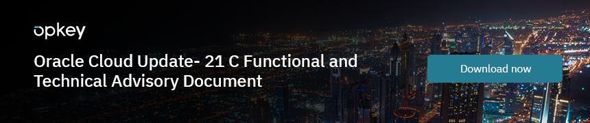 Oracle Cloud Update 21C