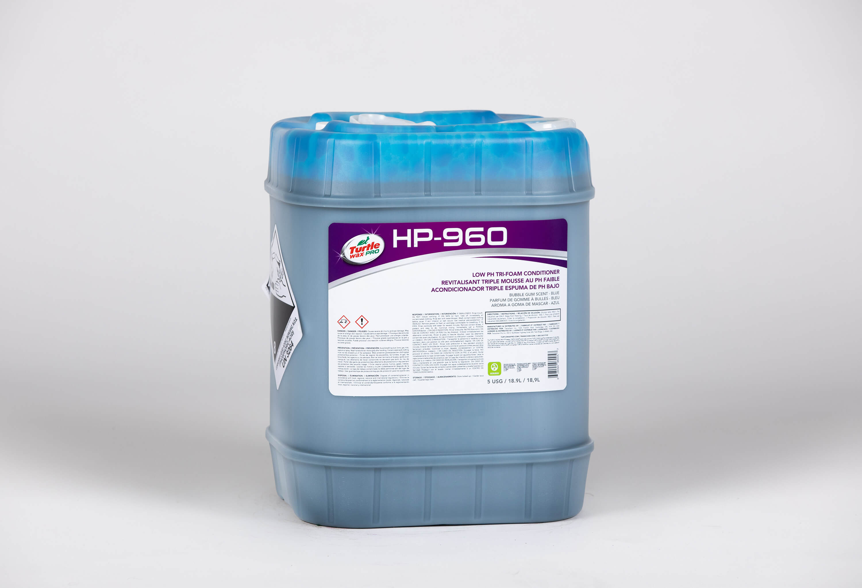 jug of blue low ph tri-foam conditioner - hp 960