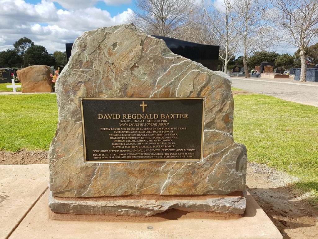 Adelaide Plaque Memorials, SA Ken Slater Memorials