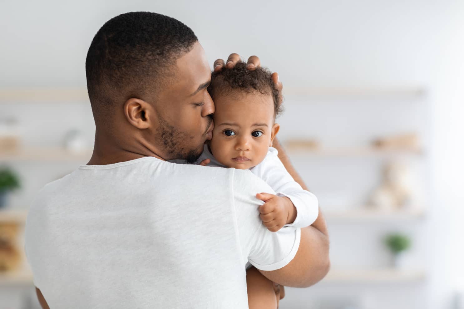Man holding a child