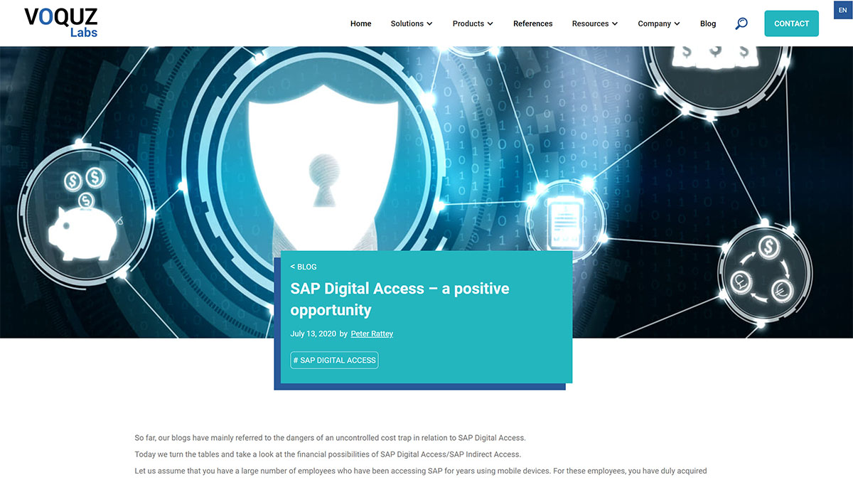 SAP Digital Access – a positive opportunity