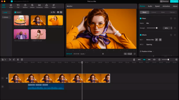 video-editing-software-capcut-interface