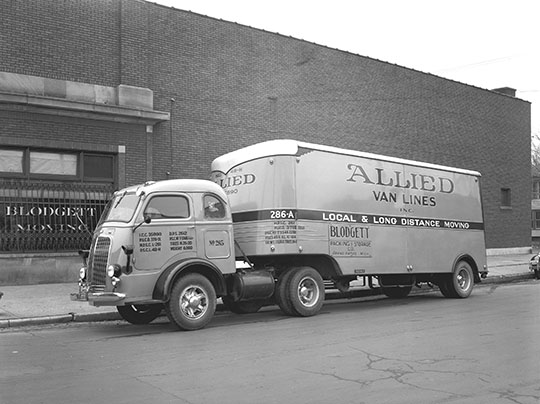 Blodgett Moving Truck December 20, 1970
