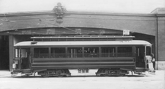 Reeds Lake Railway Streetcar & Barn, circa 1900