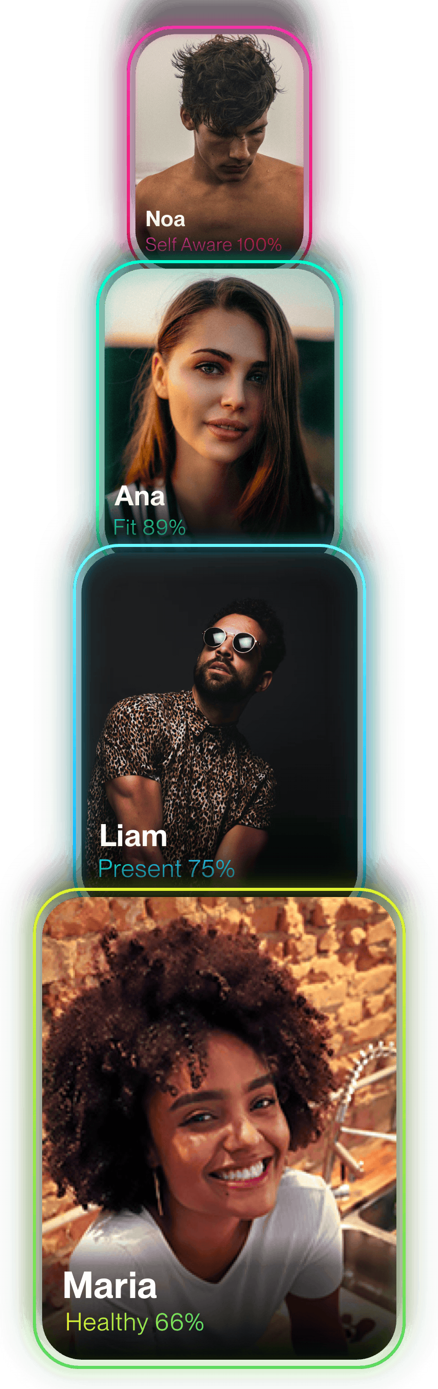 Stacked App Images
