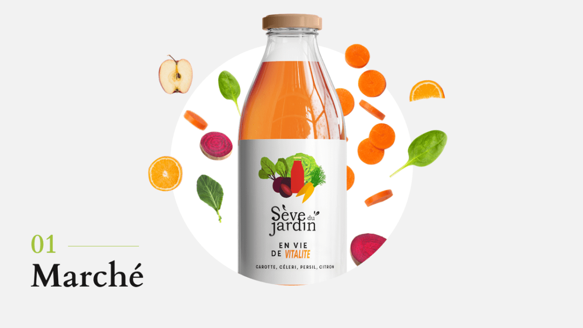 bouteille jus de légumes les jardins du CEP