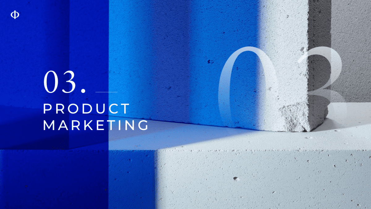 product marketing slide intercalaire