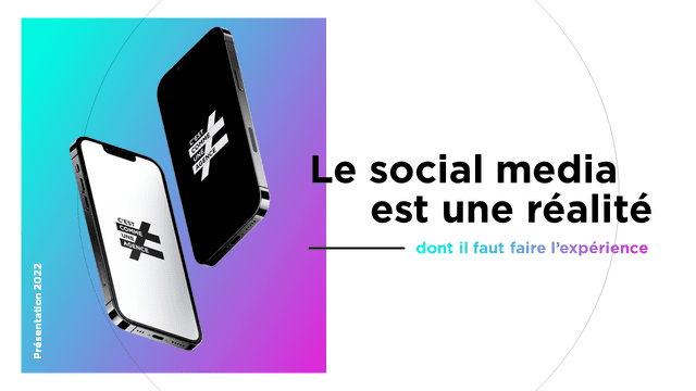 c'est comme une agence : le social média est une réalité