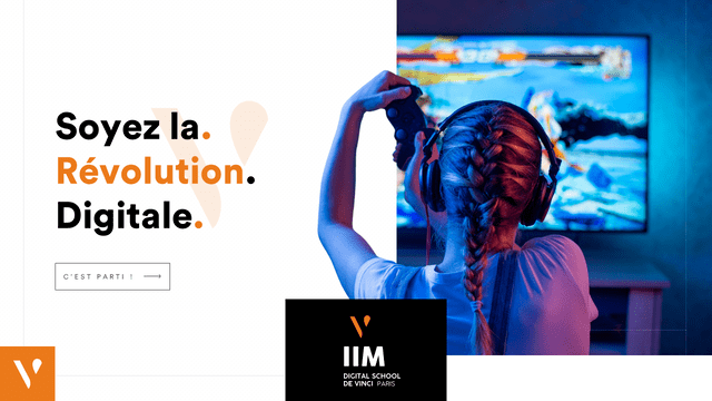 IIM soyez la révolution digitale - visuel image avec casque réalité virtuelle