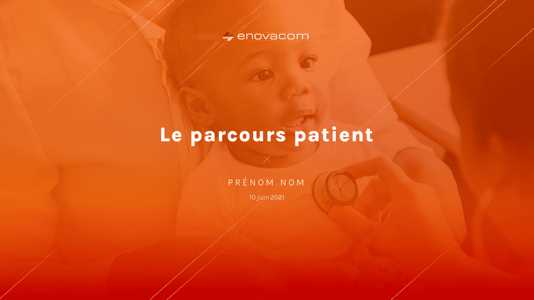 Enovacom parcours client image filtre orange en fond