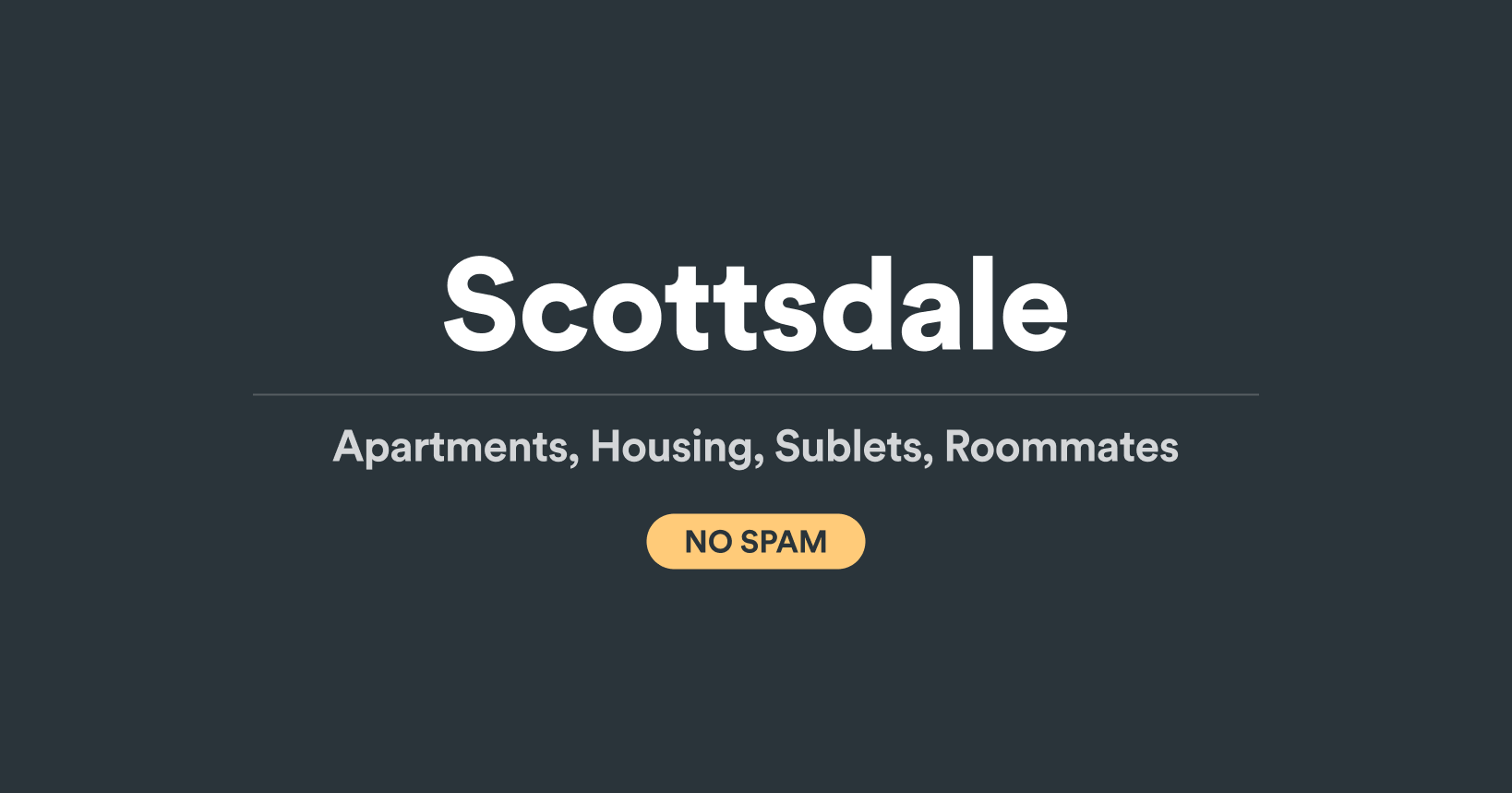 Scottsdale Apartments and Housing (NO SPAM) 🏡 Facebook Group