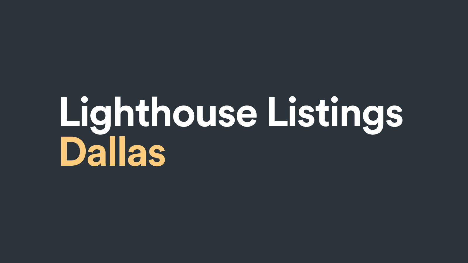 Dallas Listings on Lighthouse