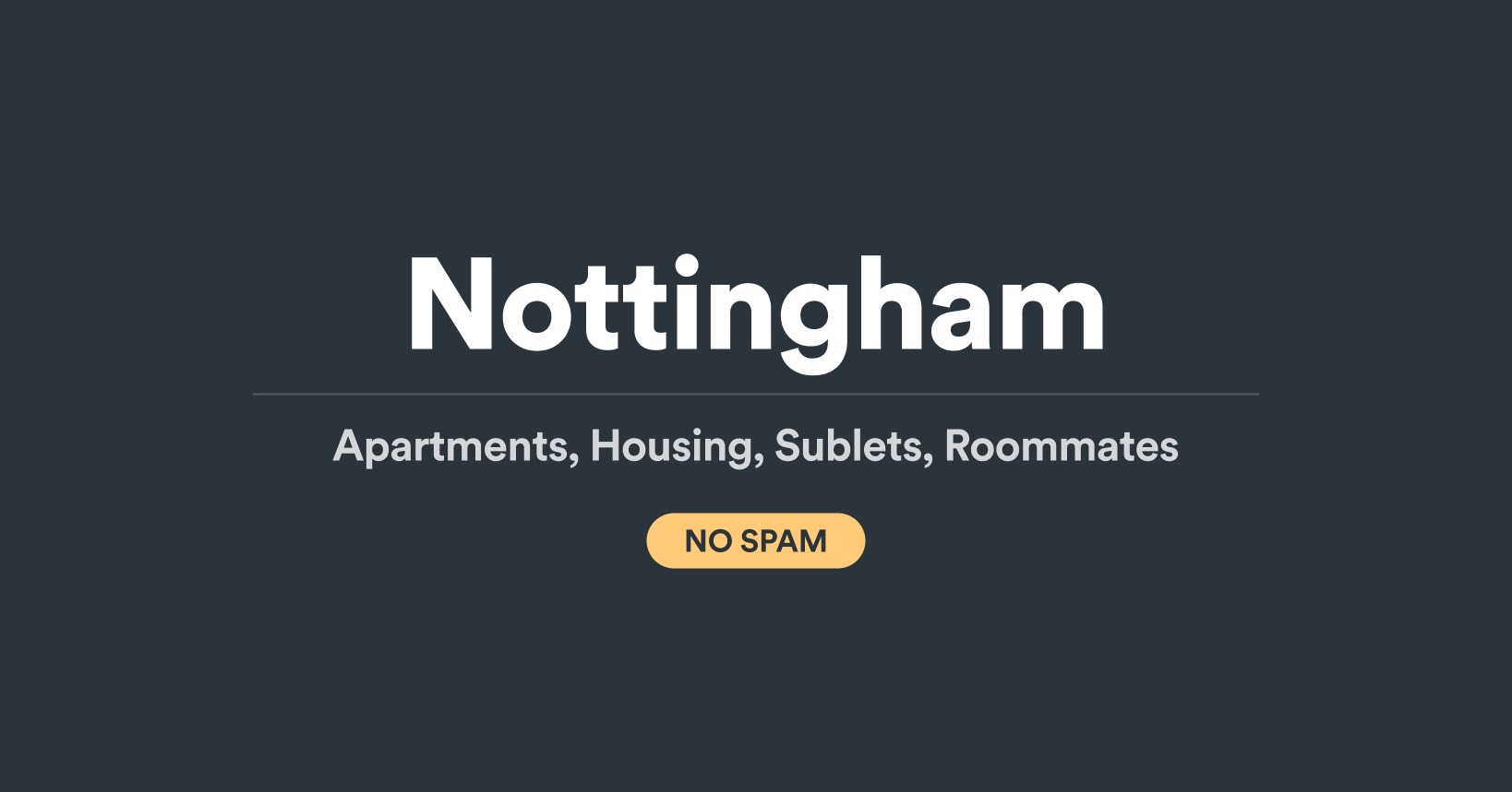 Nottingham Apartments and Housing (NO SPAM)