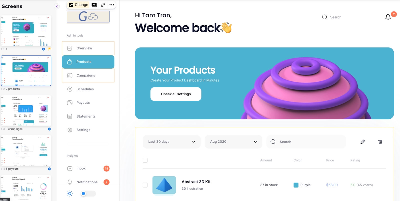 smart objects walnut example
