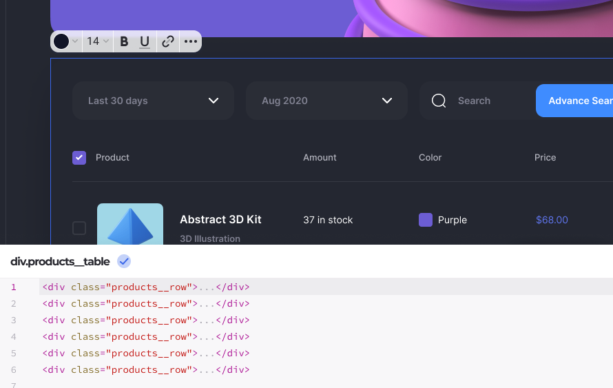 walnut html edit