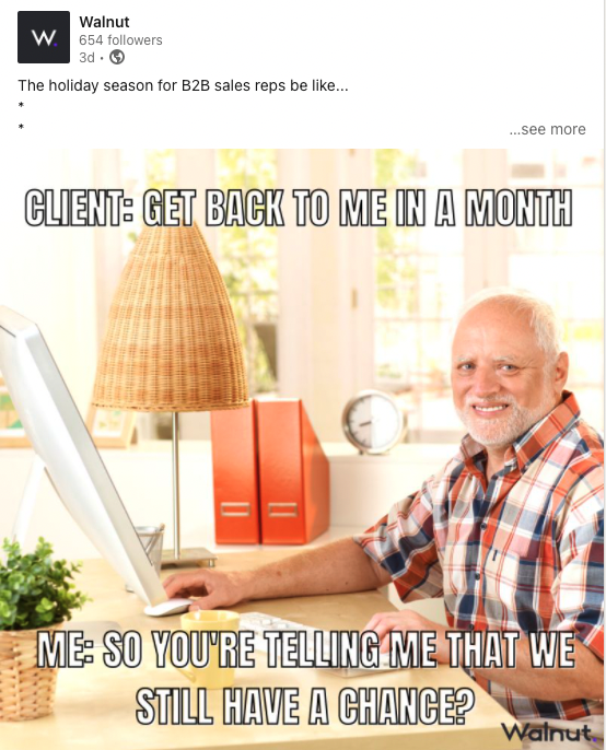 Walnut post holiday season