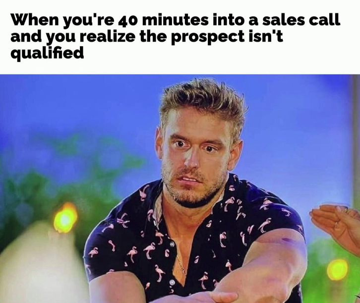 A meme about when the deal is never going to happen