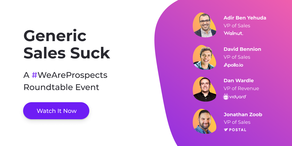 Generic Sales Suck webinar