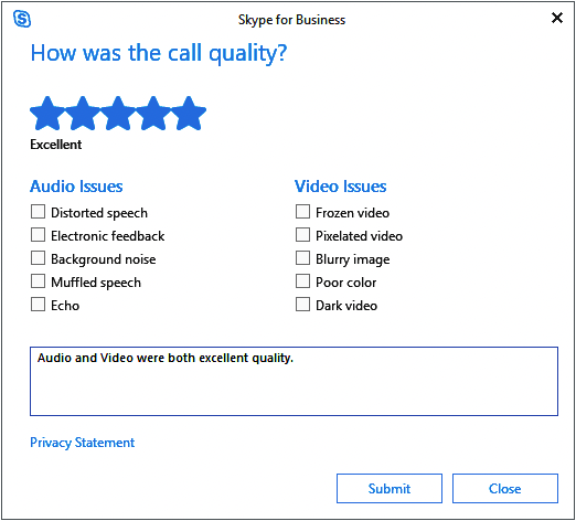Skype's CSAT survey