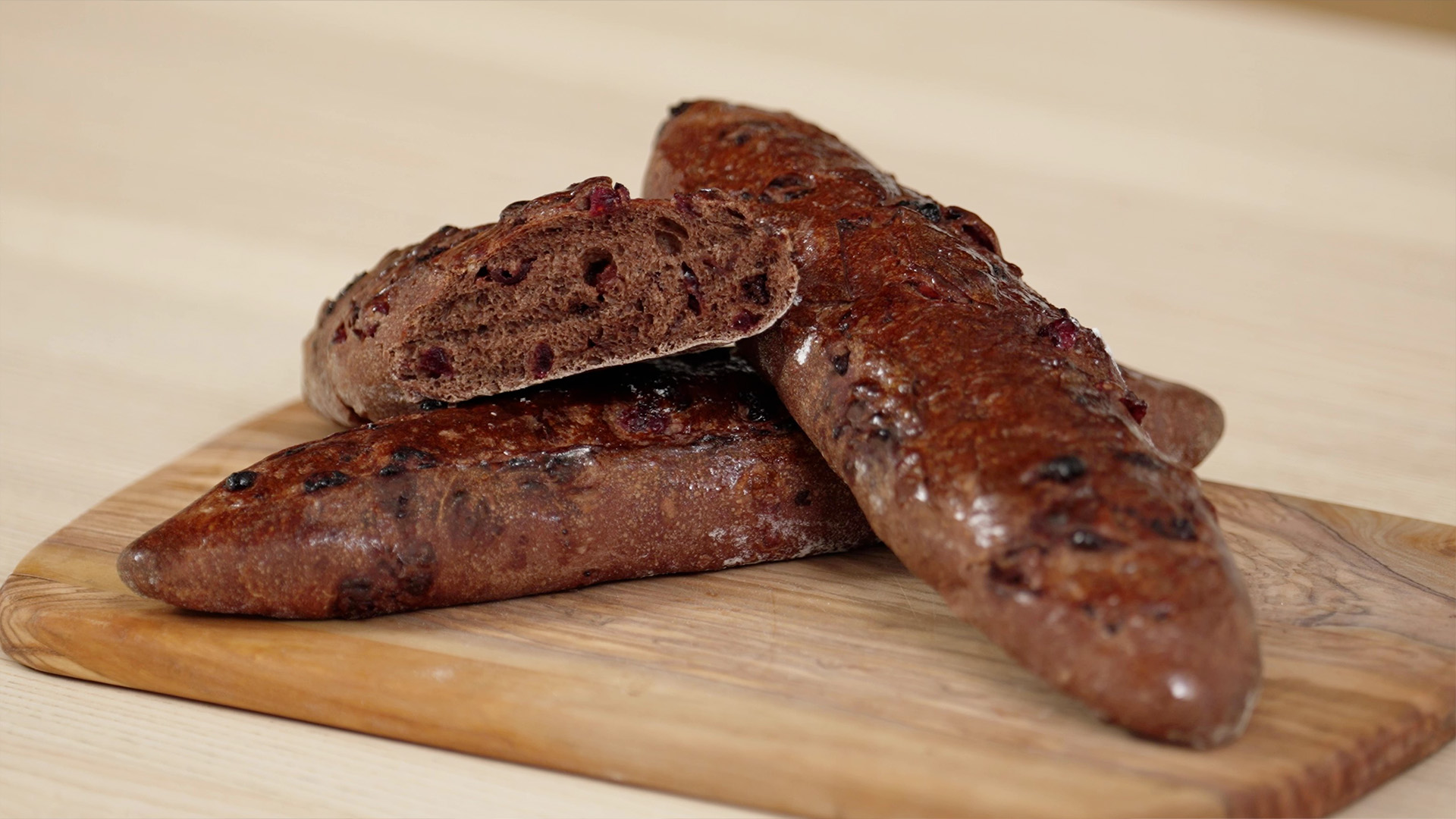 Baguette chocolat cranberries par JeanMarie Lanio