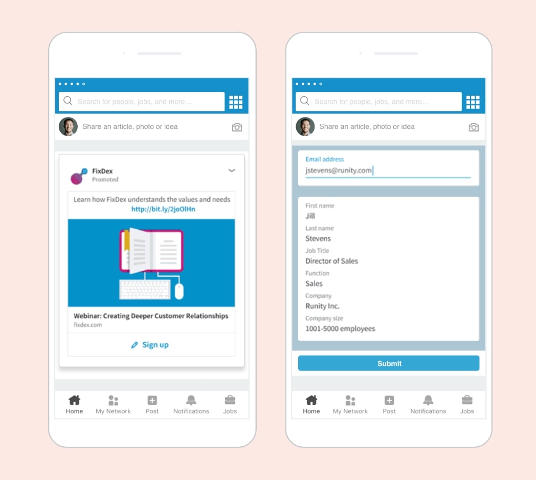 Full list of LinkedIn ad specs