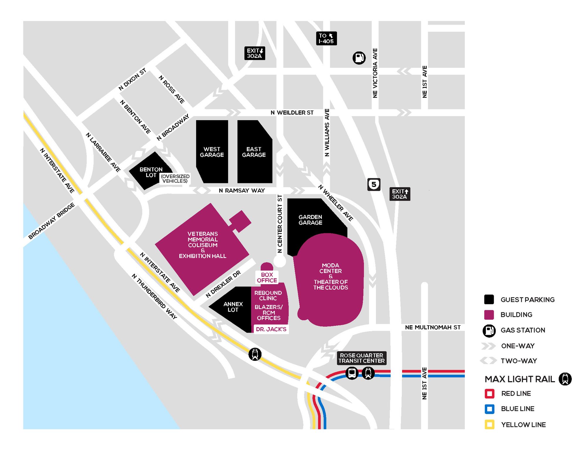 Rose Quarter Directions & Transportation