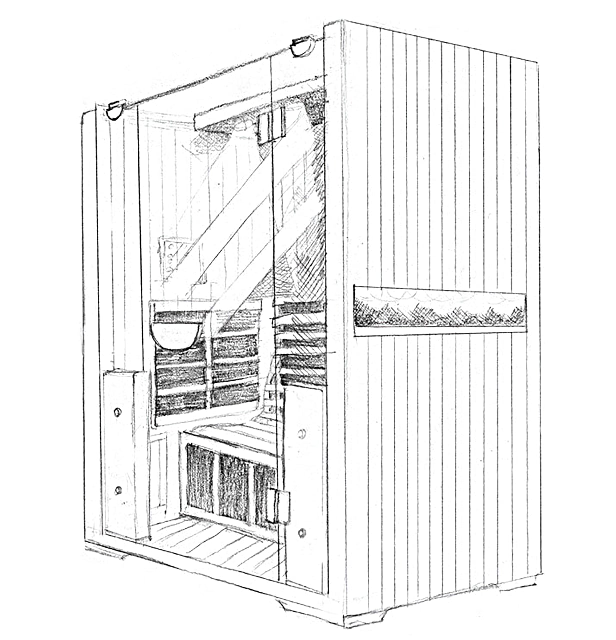 Sauna design diagram