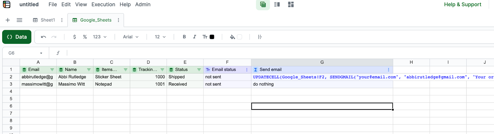 Send Email from Google Sheets When a Cell Value Changes