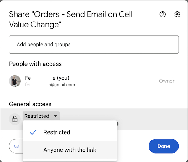Send Email From Google Sheets When A Cell Value Changes