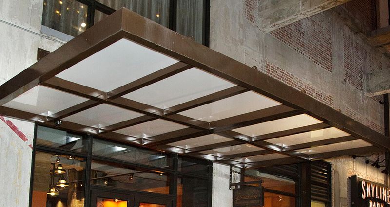 Custom Canopy Installation | Custom Aluminum Sunshades | Custom Made Canopy