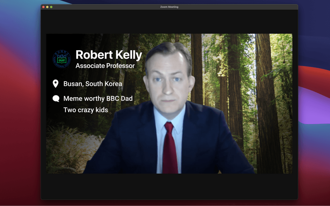 Robert Kelly from BBC with a Warmly background