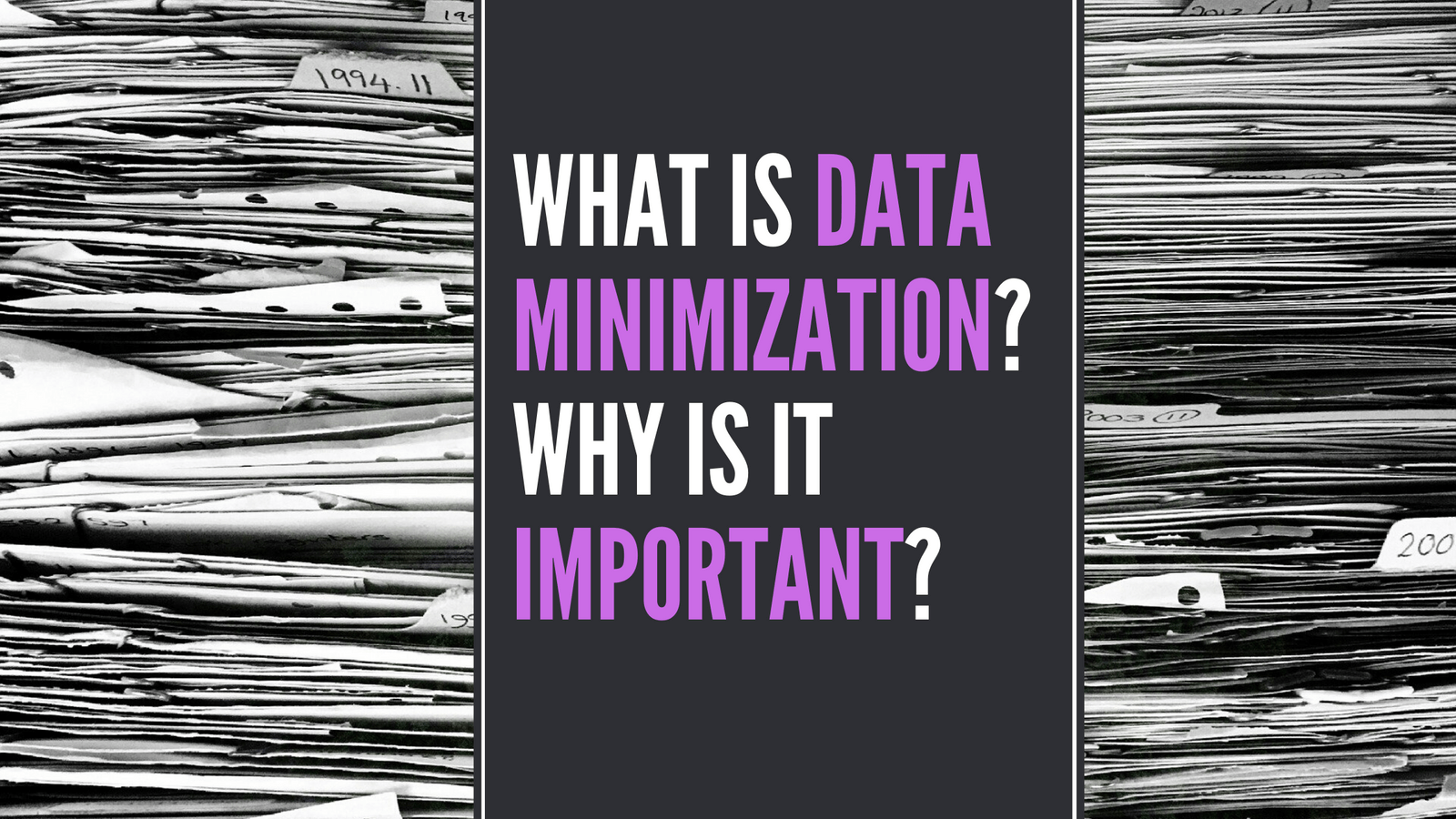 Data Minimization Why Is It Important? Protecto