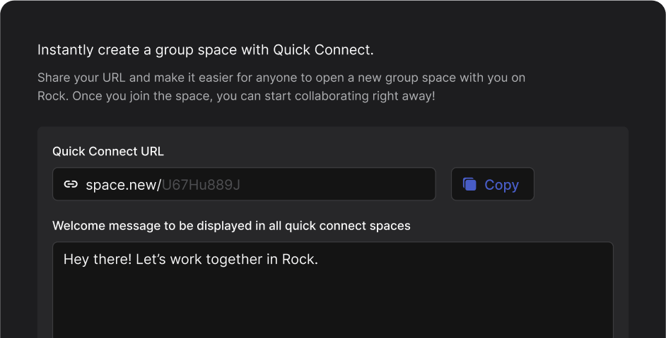 Messaging app invitation panel that allows you to invite anyone