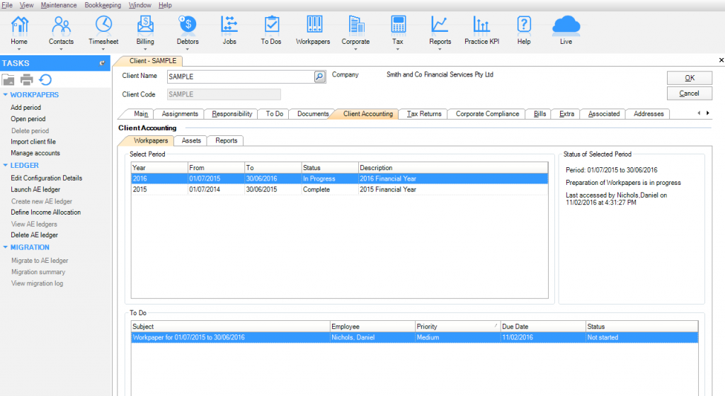 MYOB Online Ledger