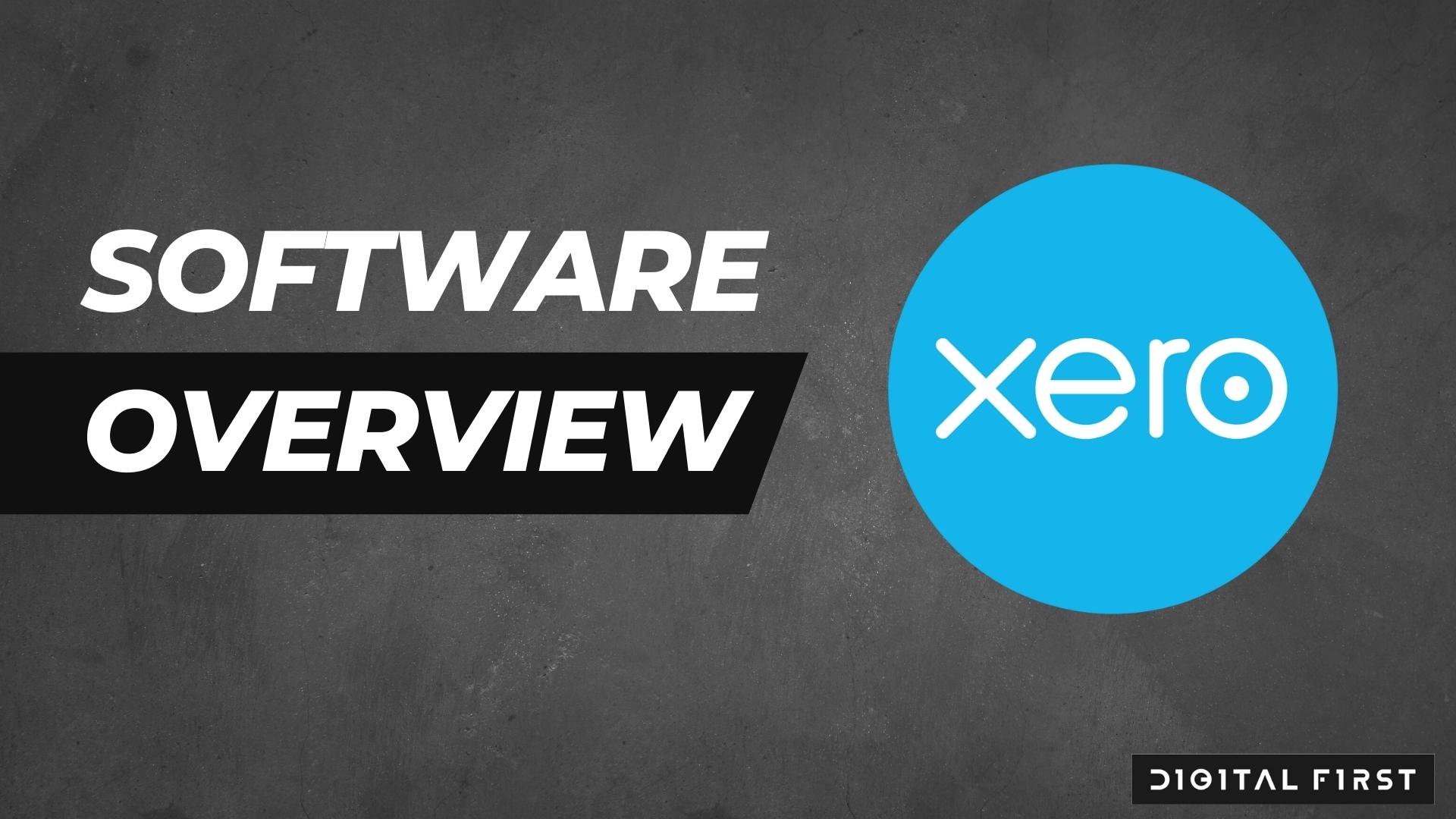 software overview of Xero with logo