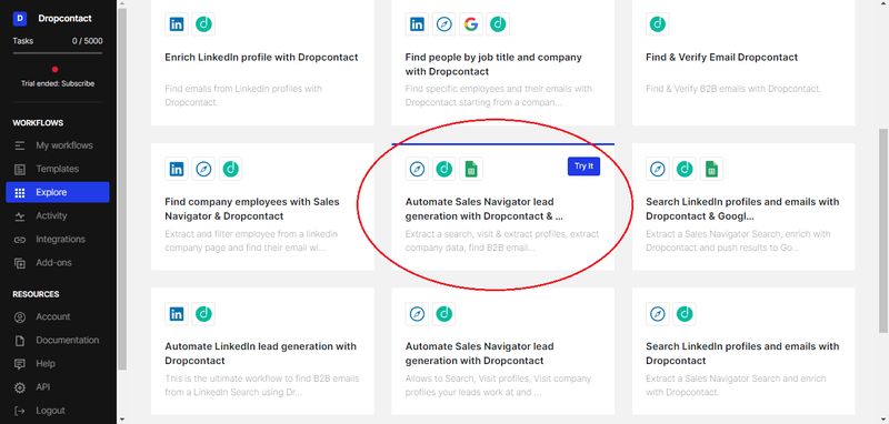 Automate Sales Navigator lead generation with Dropcontact & Google Sheets