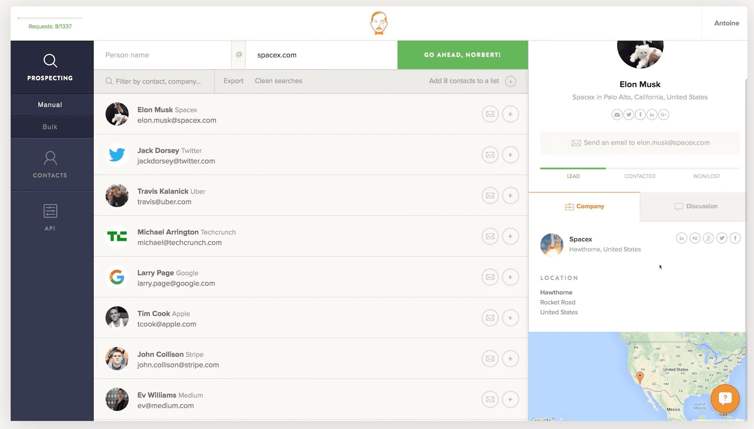Top best Email Finder and B2B enrichment tool: VoilaNorbert